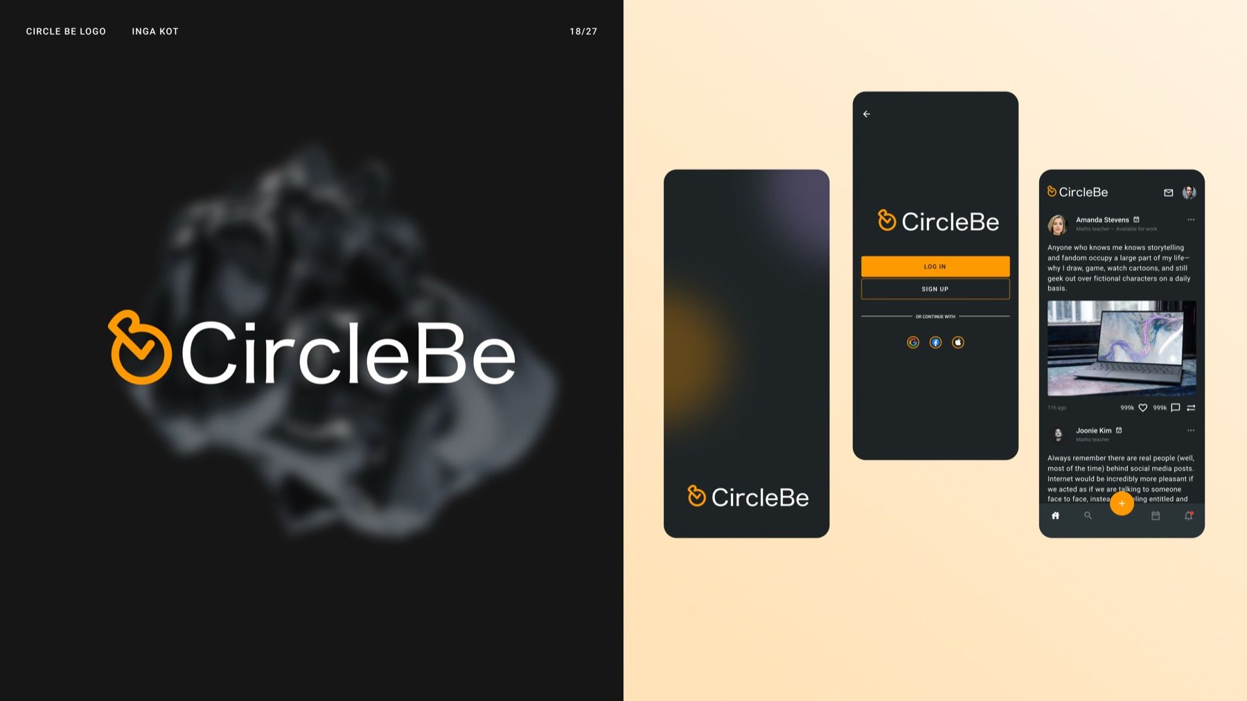 CircleBe design screen 3