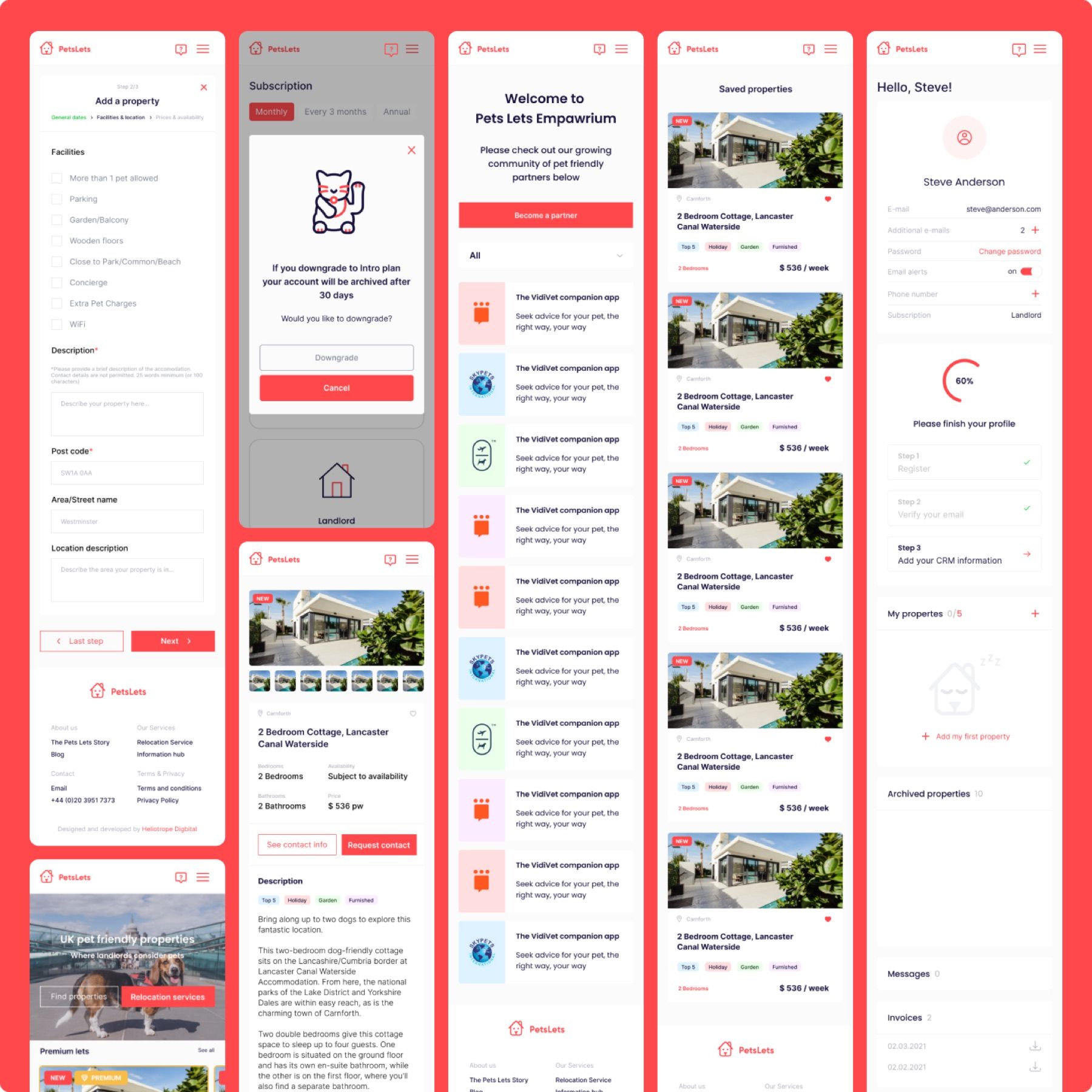 Pets Lets: Mobile first