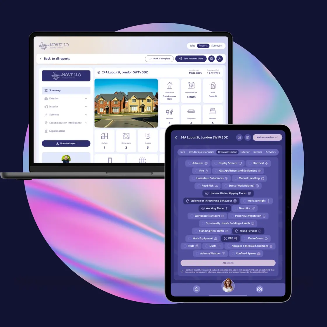 Novello: Product design: iPad app and three web portals