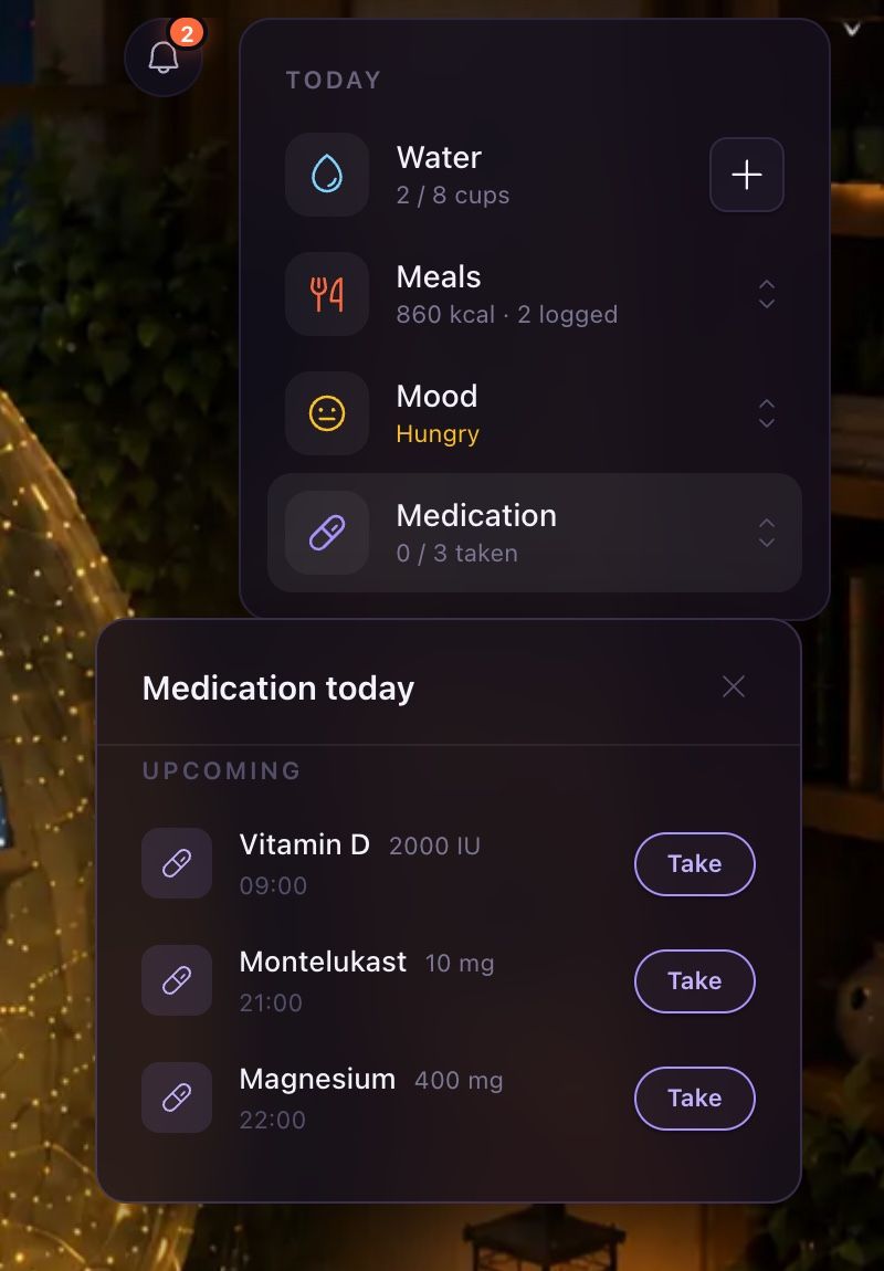Tama Life: Medication that reminds you